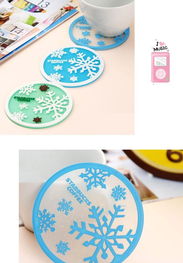 創(chuàng)意生活新體驗(yàn) 硅膠雪花防滑隔熱杯餐墊，為餐桌增添冬日的溫暖與實(shí)用